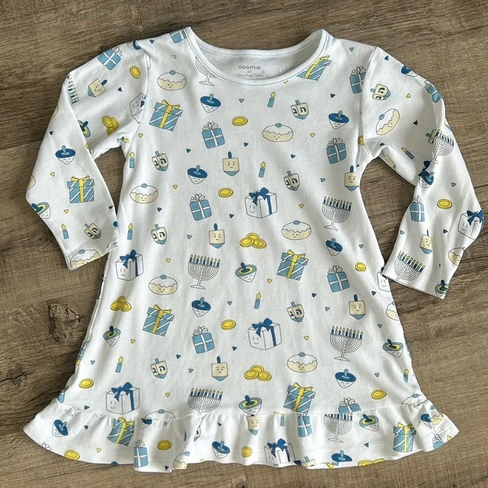 Noomie Hanukkah nightgown dress size 4T